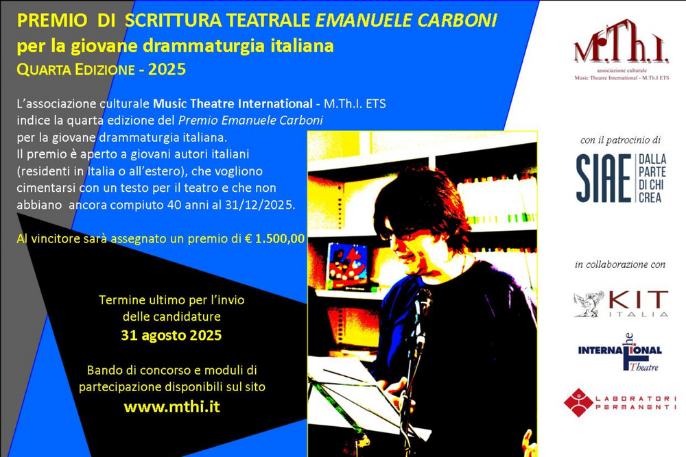 Premio di scrittura teatrale "Emanuele Carboni"