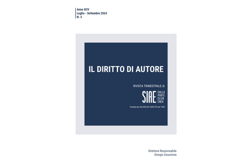 Il nuovo numero della Rivista “Il Diritto di Autore” è online