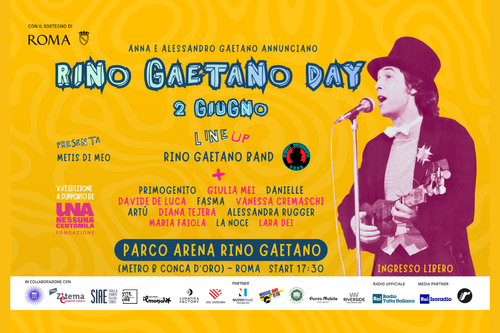Rino Gaetano Day, il 2 giugno la 16^ edizione